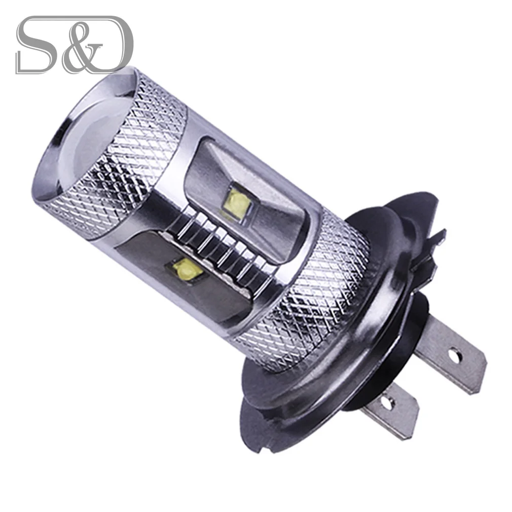 

Free DHL H7 30W Cree Led Chip cars Fog Head lights Bulb auto Lamp 12V 24V Signal Tail parking car light source led car bulbs DRL