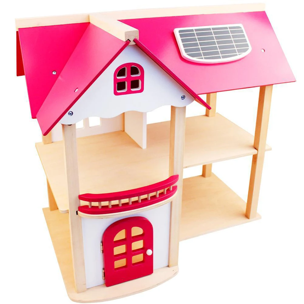 1 шт. DIY мини-дом деревянная модель миниатюрный дом вилла с мебели ручной работы сборки развивающие игрушки для детей