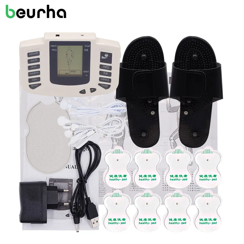 Beurha Electrical Muscle Stimulator Russian button Therapy Massager