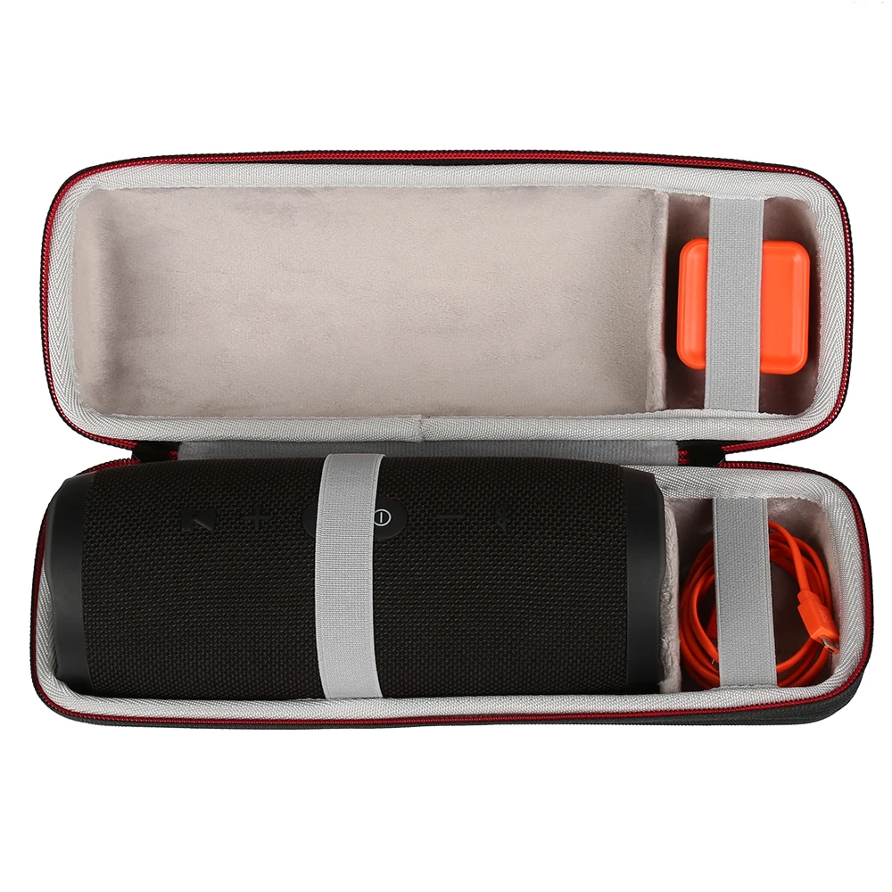 

Portable Hard Carry Bag Box Protective Cover Case For JBL Charge 3 Bluetooth Speaker Pouch Case (Gray black ) ONLY CASE