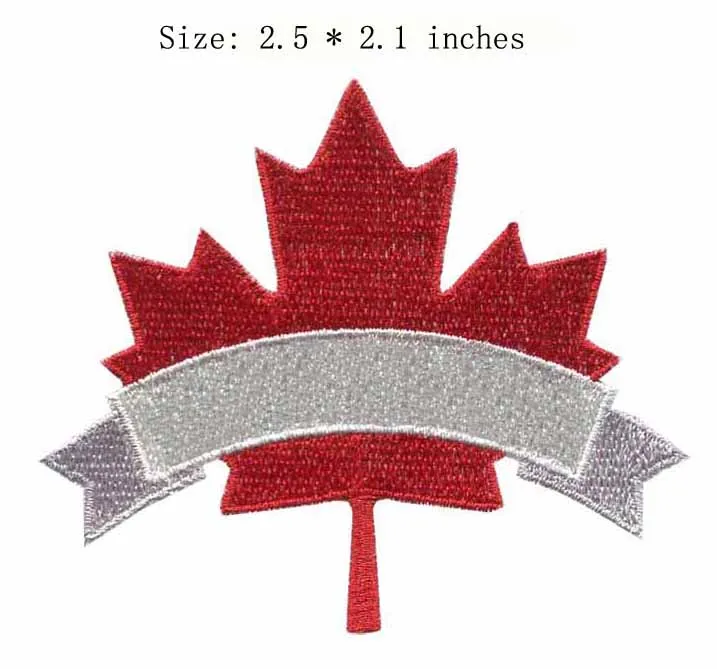 

Red color maple leaf 2.5"wide for sons of anarchy jacket patches/Sport/Canada