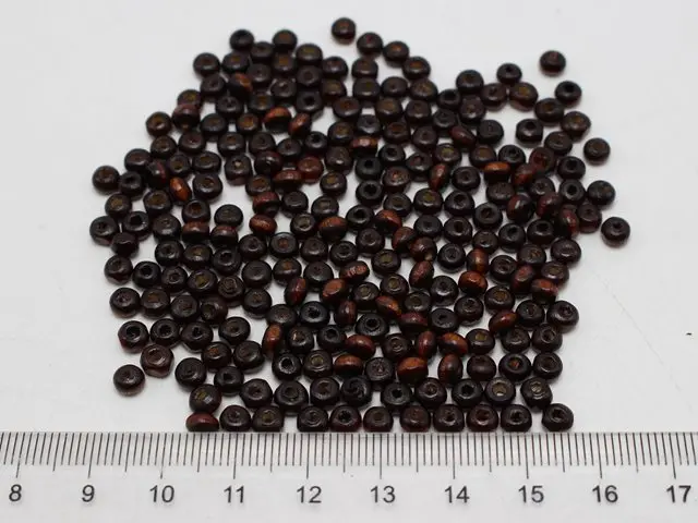 1000 коричневый 4 мм круглые деревянные семян Бусины~ деревянный Spacer Бусины