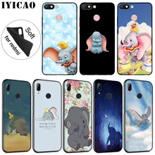 IYICAO Dumbo éléphant Mignon En Silicone Souple étui de téléphone pour xiaomi Redmi K20 7A 6A 5A S2 4X 4A ALLER Note 8 7 5 Plus 6 Pro Couverture Noire(China)