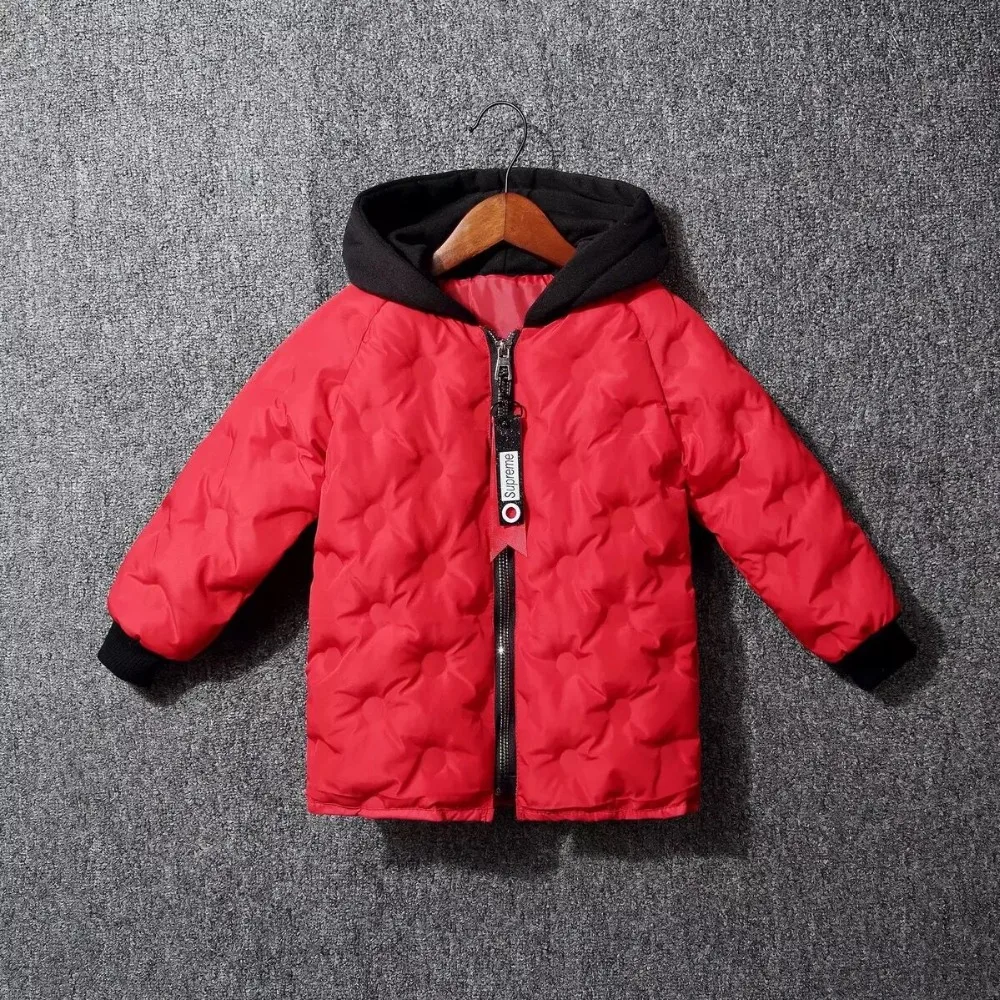 

Winter Jackets for Boy Girl Children Down Parkas Christmas Coats New Year Clothing Warm Thicker Hoodie Outwear Children Clothing