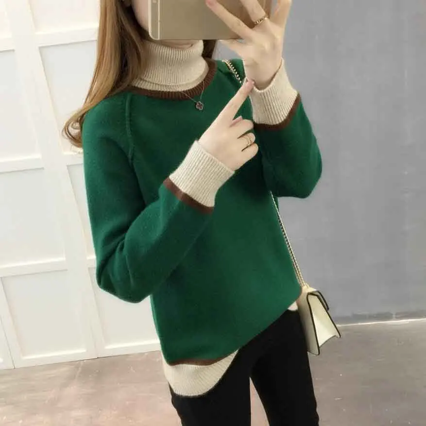 sweaters fashion 2018 High quality winter turtleneck sweater thickening sweater pullover women sweater Female Jumper Tops