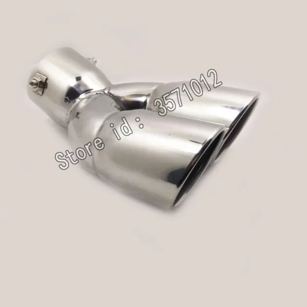 Для peugeot 5008 крышка автомобиля глушитель внешняя задняя труба посвящает выхлопной наконечник хвост выход орнамент вентиляционное отверстие 1 шт - Цвет: B0007Sa76