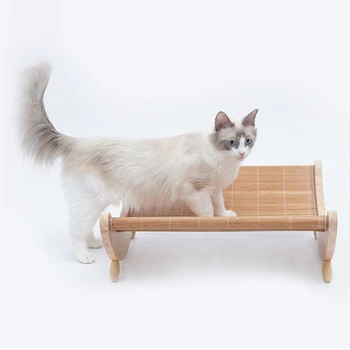 

Pet Cat Nest Rocking Chair Swing Hammock Cooling Bed Mat Wood Safe for Summer TB Sale