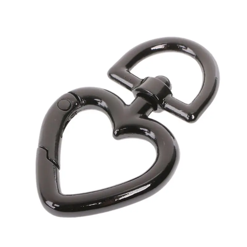 

2019 new Heart Shape Metal Swivel Clasp Lanyard Snap Hook Spring Claw Clasps
