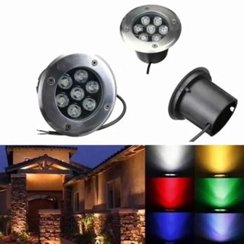 Waterproof LED Underground Light 7W Buried Recessed Floor Inground Yard