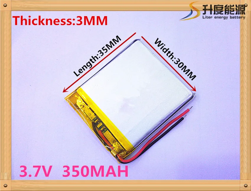 Mp3 Mp4 Player replacement battery for 3.7v 350mAh 3.0*30*35mm 303035