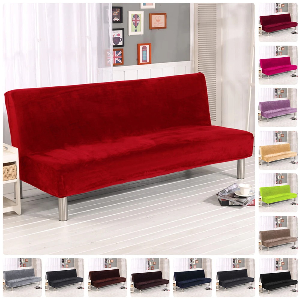 Popular Folding Futonsbuy Cheap Folding Futons Lots From China - House Queen Modern Solid Pure Color Plush Folding Armless Sofa Futon Coverfurniture Seater Protect Couch popular folding futonsbuy cheap folding futons lots from china - house queen modern solid pure color plush folding armless sofa futon coverfurniture seater protect couch