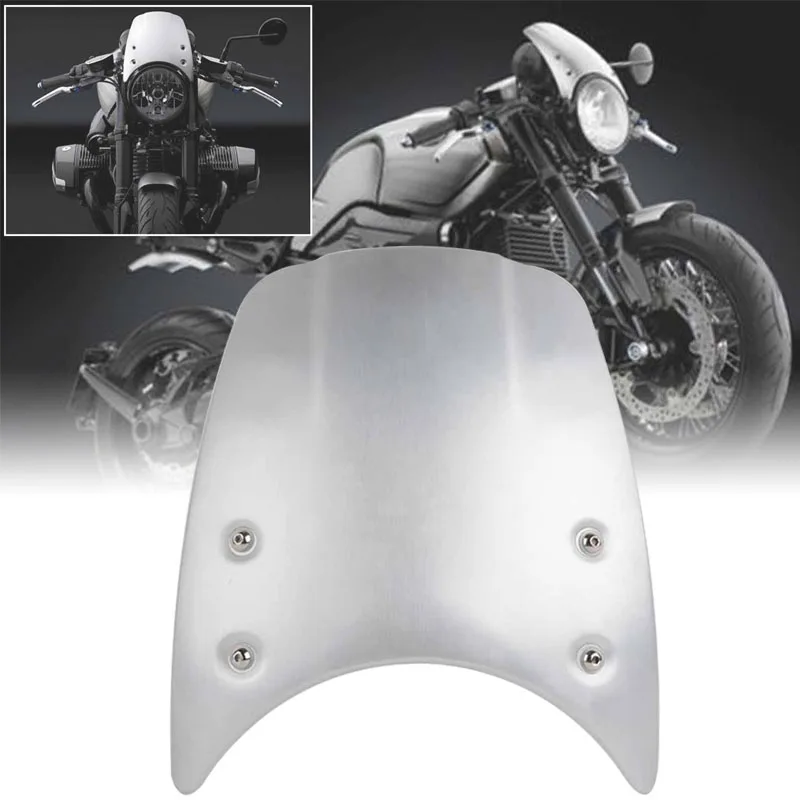 

MAYITR High Quality Aluminium Windshield Windscreen Headlight Fairing for BMW R Nine T with Mount Accessories