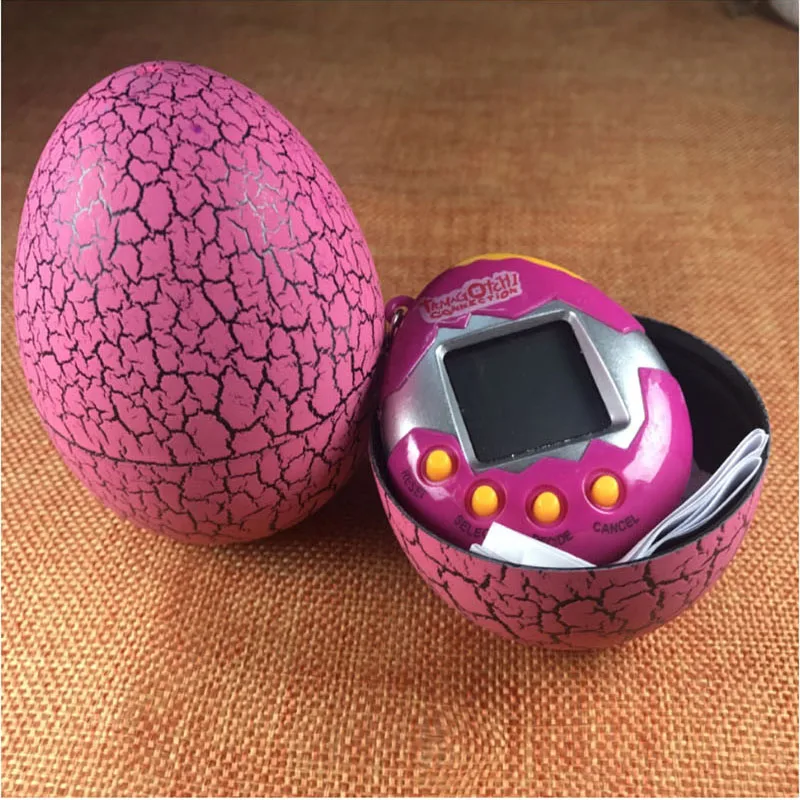 Многоцветный Динозавр яйцо Виртуальная кибер цифровая игрушка для домашних животных тамагочи цифровая электронная игрушка для домашних животных пасхальное яйцо подарок для детей