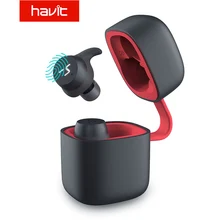HAVIT TWS Bluetooth наушники Беспроводные спортивные наушники IPX6 сенсорный экран панель наушники с микрофоном для двустороннего вызова G1pro