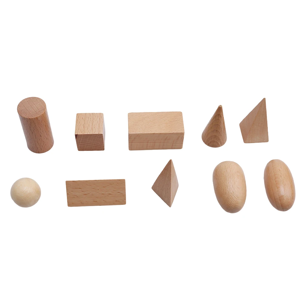 

Montessori Geometry Mystery Bag teaching Montessori preschool children Wooden Toys early Education Shape building Blocks