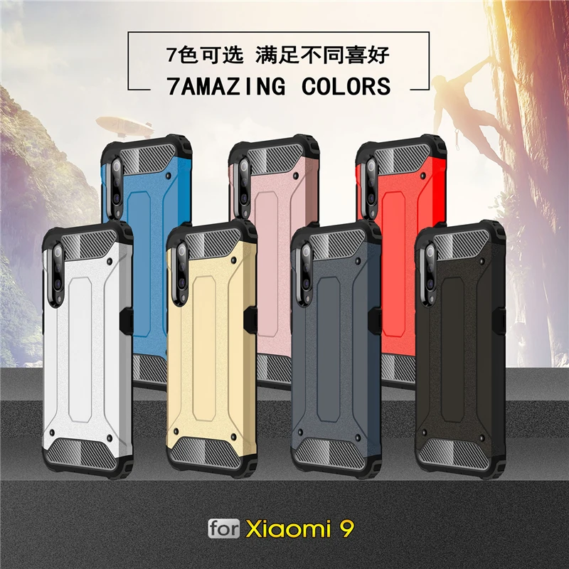 Чехол для Xiaomi Mi 9 противоударный прочный армированный Жесткий силиконовый