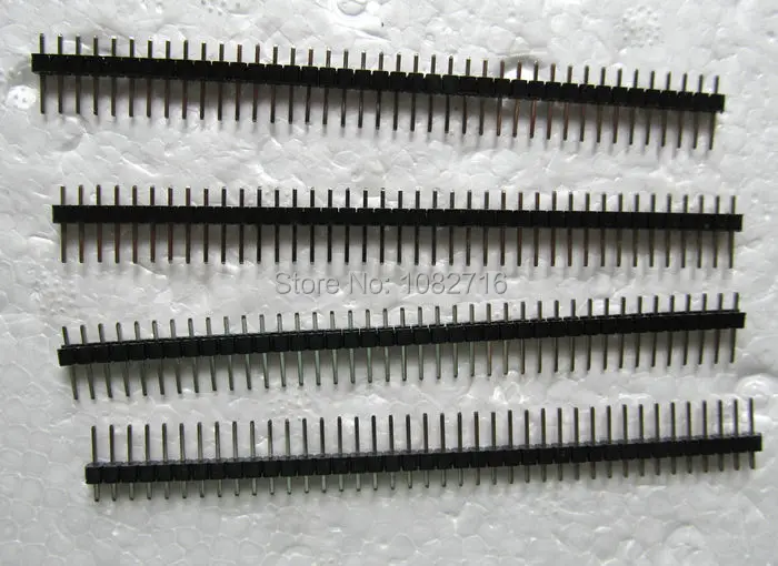 

20pcs Straight 1x40 single row 40pins 2.54mm male pin Strip header board to board connectors for PCB Arduino Prototype