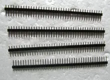 20pcs Straight 1×40 single row 40pins 2.54mm male pin Strip header board to board connectors for PCB Arduino Prototype