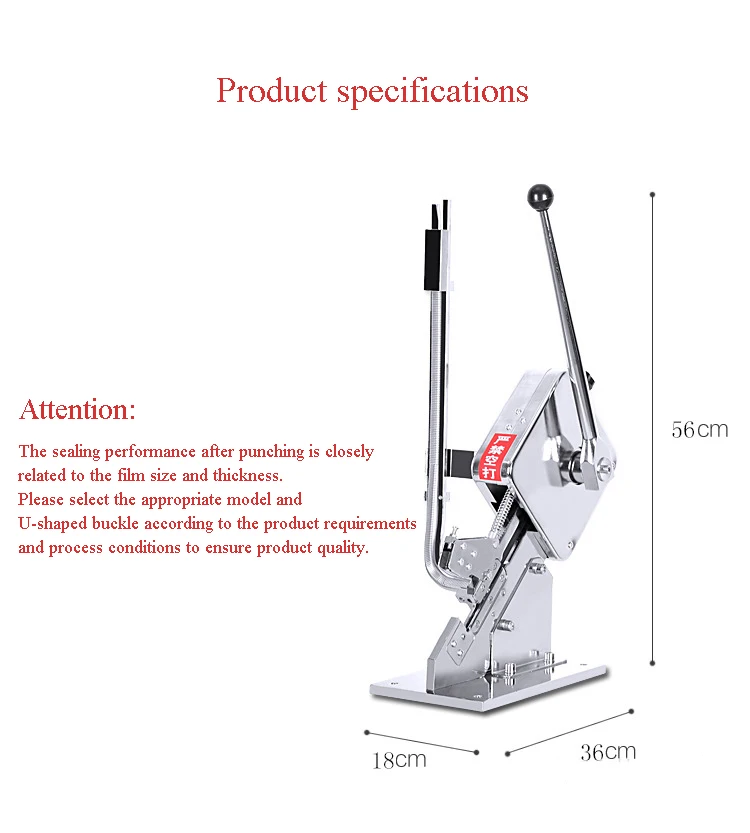 U-образный клиппер для сосисок, приспособление для резки еды, ручная завязывание упаковщика, пластиковый упаковочный аппарат пакеты для супермаркета, затягивающий упаковщик