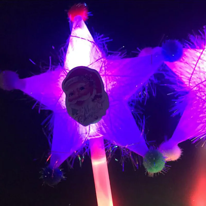 party decoration cartoon Light Stick Led Concert Glow Colorful Plastic Flash Cheer Magic Wand rave Christmas Toys |