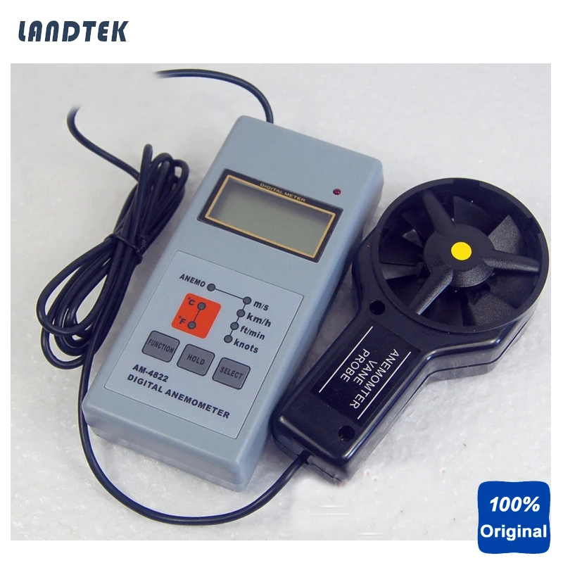 Digital Anemometer Wind Tester Portable Anemometers AM4822 in Speed Measuring Instruments from