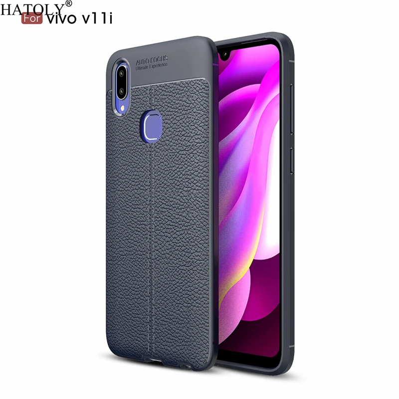 Hatoly ЧЕХОЛ ДЛЯ Vivo V11i узор из искусственной кожи мягкого термопластичного