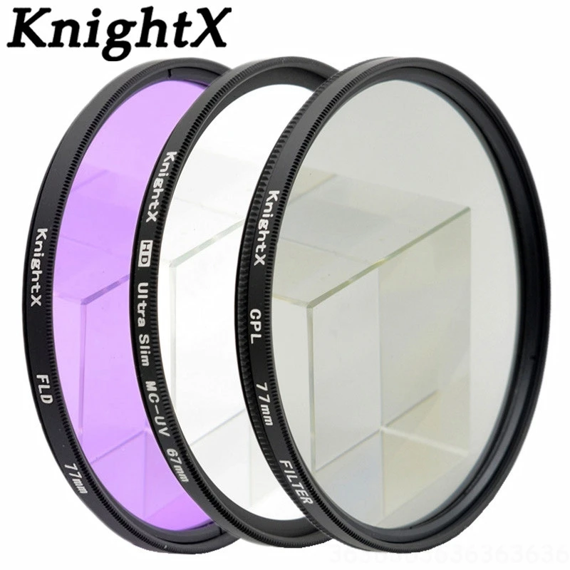 

KnightX FLD UV CPL 49MM 52MM 55MM 58MM 62MM 67MM 72MM 77MM filter for Nikon canon D7000 D5200 D5100 D5000 D3200 D3100 100D 60D