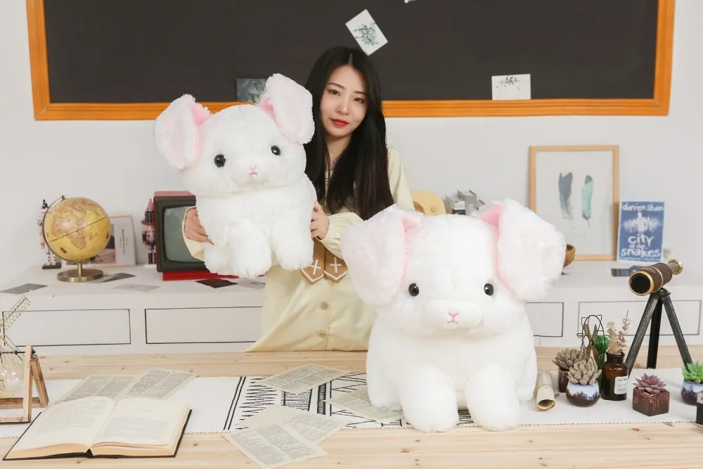 43/52 см милые ангора Lop складной кролика плюшевые игрушки мягкие Kawaii животных куклы для детей для маленьких девочек милые подарки на день рождения