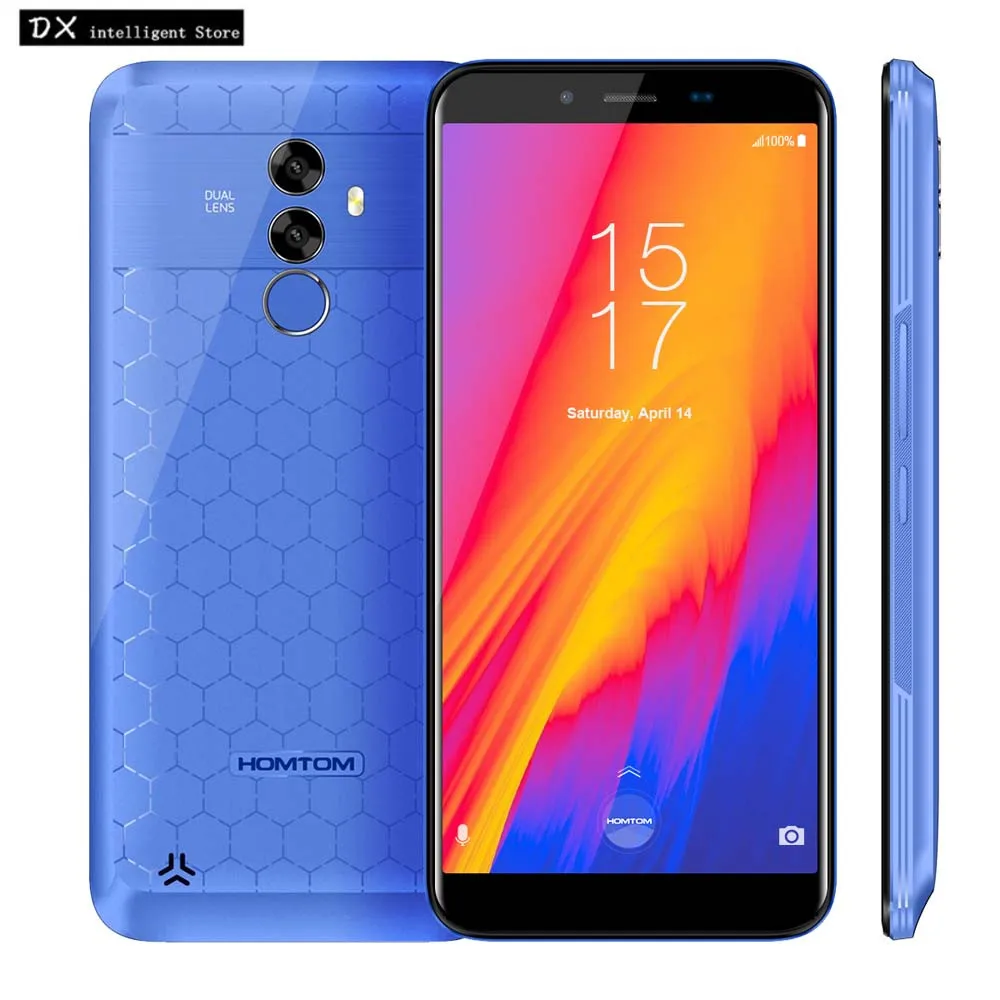 Бесплатный подарок HOMTOM S99 4 г LTE MT6750 восьмиядерный смартфон 5,5 "HD 18:9 Экран 4 ГБ + 64 ГБ Android 8,0 21MP двойной Cam Touch ID 6200 мАч