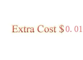 

Extra Cost for new tracking number or for freight,please contact us before placing the items 0.01USD