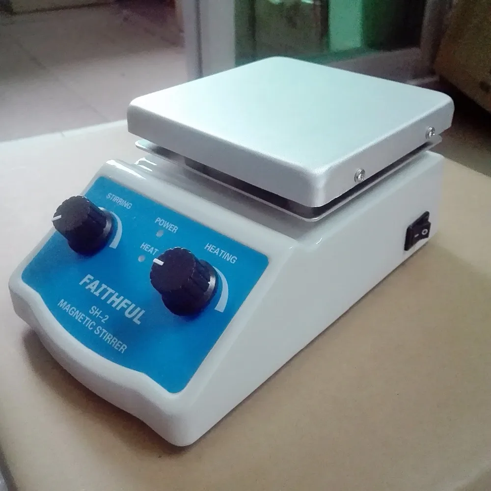 New Laboratory Magnetic Stirrer Plate ,Heating and Stirring ! 1~2 L Volume,Aluminium Panel