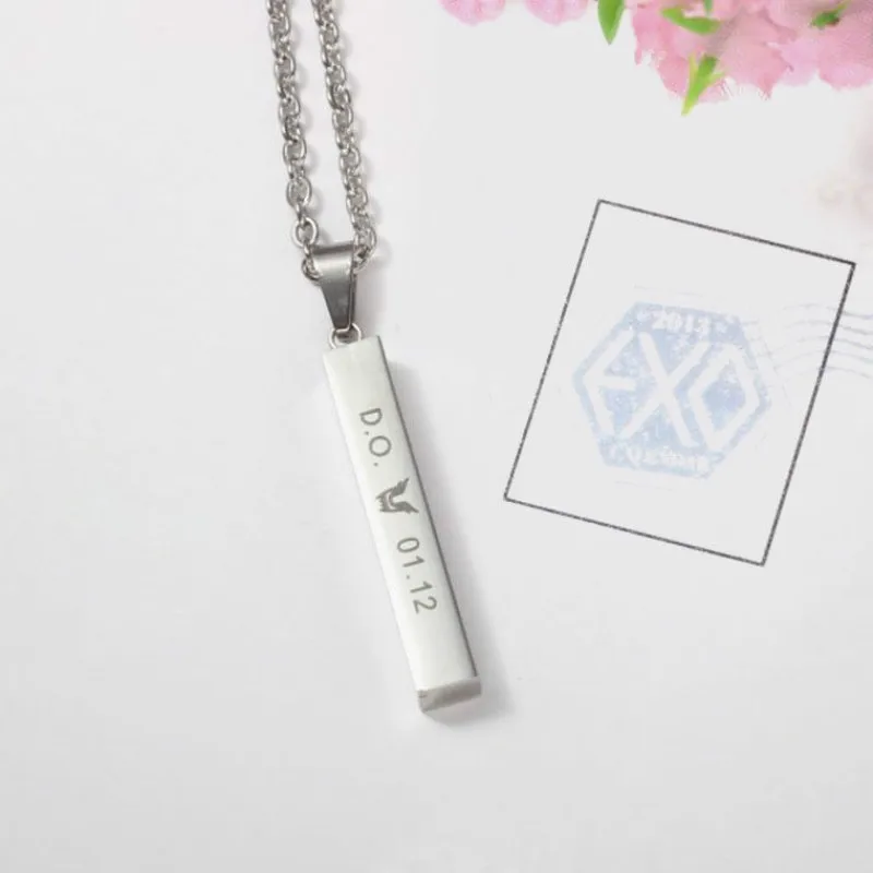 KPOP EXO EX'ACT Monster Lucky One Chain кулон ожерелье K-POP аксессуары ювелирные изделия для музыки для мужчин или женщин для мальчиков и девочек