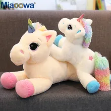 Poupées en peluche pour bébés, 40-110cm, dessin animé Kawaii, licorne arc-en-ciel, jouets pour enfants, cadeaux d'anniversaire pour bébés