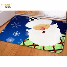 HUGSIDEA Счастливого Рождества пол Добро пожаловать передняя дверь ковровая зона ковры для спальни кухня ванная комната Санта Снеговик декоратор коврик для дома