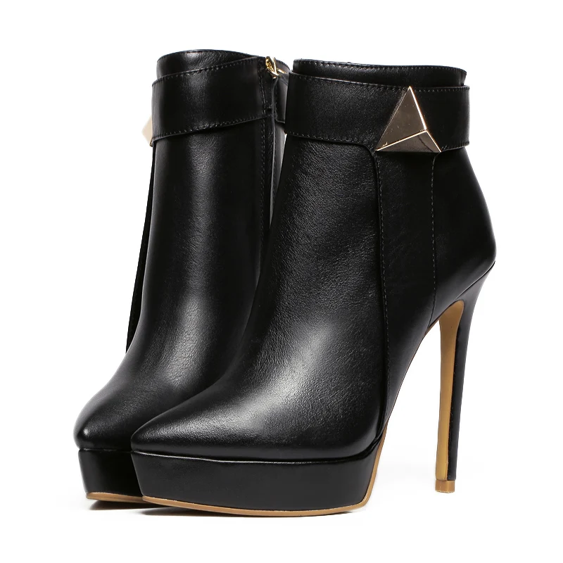 Chaussures Minces Femmes Automne 41 Plush Hiver linling Plate Pigskin 2019 De 34 Linling Bottines Habillées Cuir Talons Dames forme Martin Mode Véritable Bottes NOvnw0m8