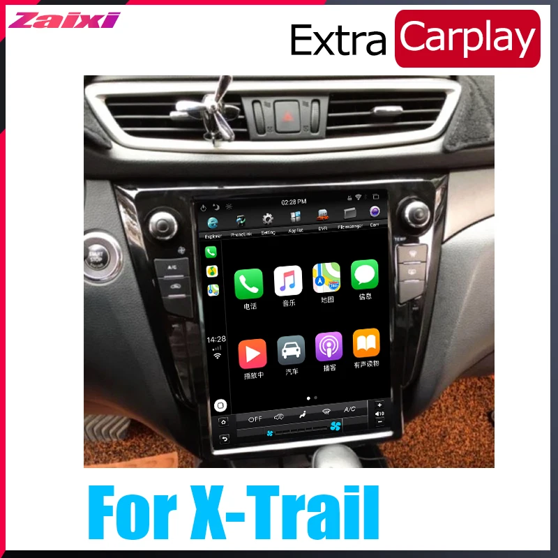 ZaiXi мультимедиа для Android gps для Nissan X-Trail 2013~ радио вертикальный автомобильный сенсорный экран в стиле Tesla экран радио видео USB dab