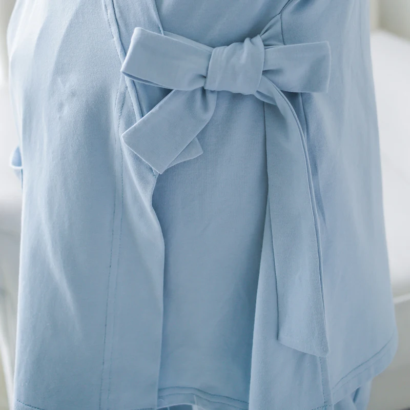 Sunbaby/зимнее модное кимоно с длинными рукавами, ночная рубашка для кормления, мягкая одежда для кормления грудью для беременных женщин, комплект из 3 предметов
