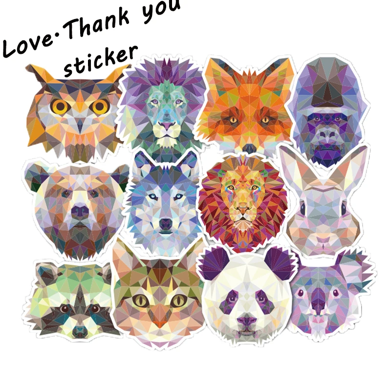 35Pcs Galaxy Animal Stickers for Laptop Car phone Luggage Bike Motorcycle Mixed Cartoon Vinyl Decals Pvc Waterproof Sticker