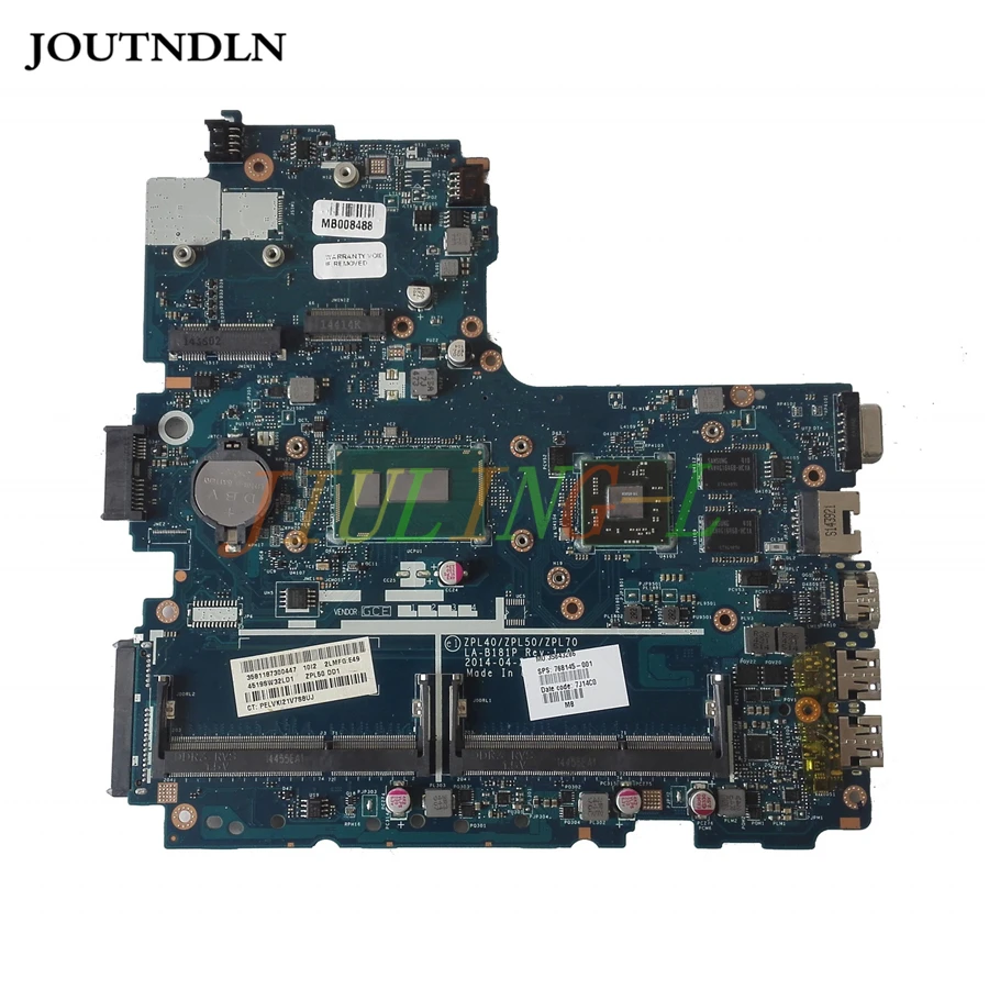JOUTNDLN для HP Probook 450 G2 с I7-4510U 2 Гб DDR3L материнская плата ноутбука LA-B181P 768145-001 |