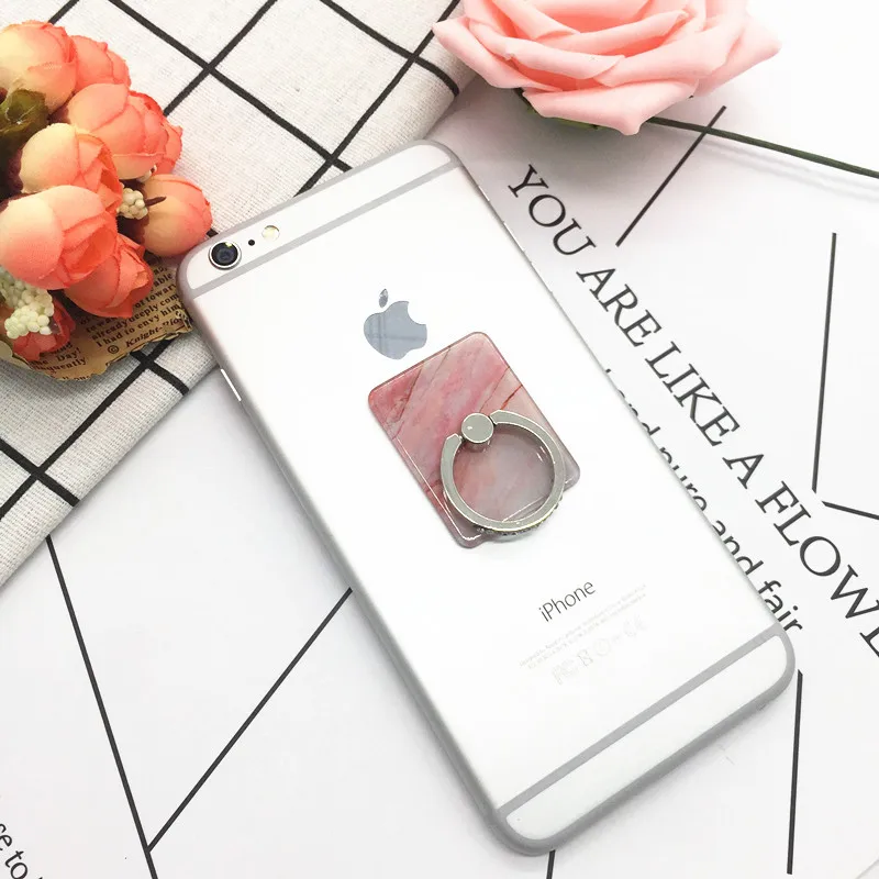 Finger Ring Mobile Phone Smartphone Stand Holder For iPhone X 8 7 6 6S Smart Phone IPAD MP3 Marble Mount Stand For Samsung