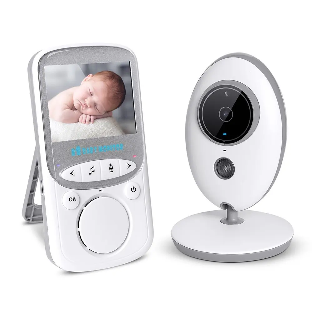 

babykam camera bebe video portable monitor 2.4 inch TFT LCD French Menu IR Night Vision Intercom Temperature Monitor 8 Lullabies