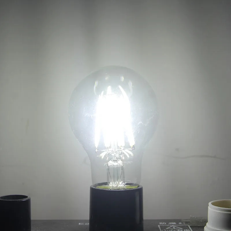 1 шт. RXR A19 A60 E26 E27 2 Вт 4 Вт 6 Вт 8 Вт 360 градусов стекло Прозрачный Edison Ретро Светодиодный светильник накаливания лампа 220В 220В AC CE