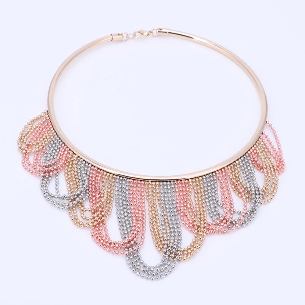 Женский Свадебный комплект из колье серёг и браслета|necklace earrings bracelet|dubai jewelry