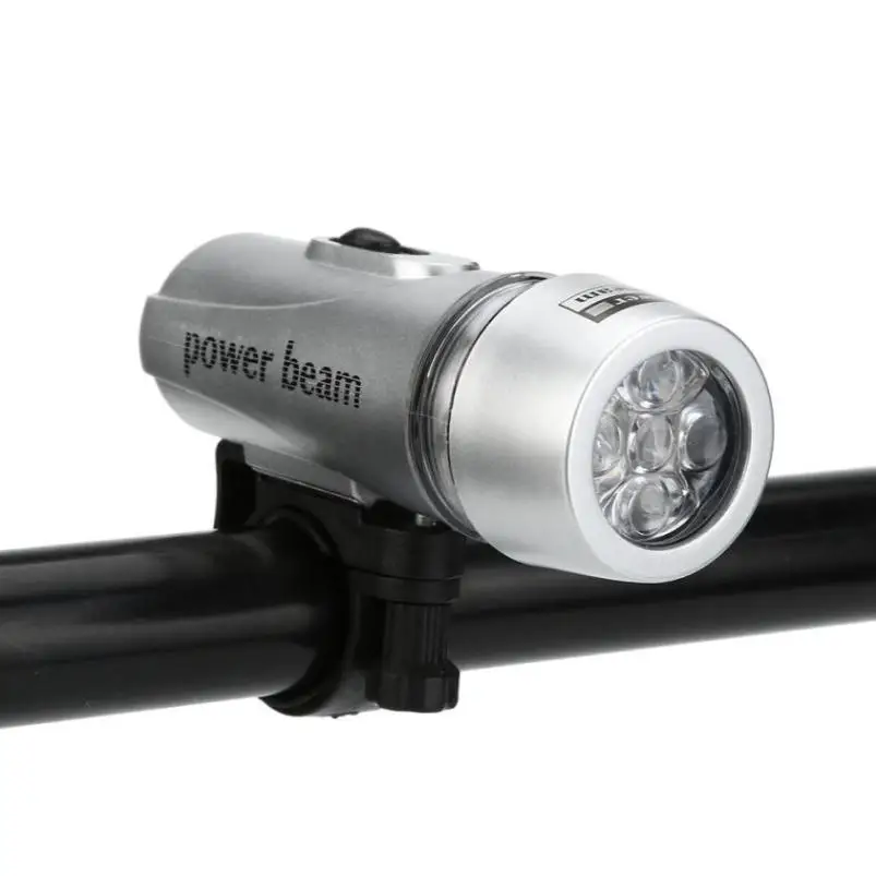 Cycling Bike Bicycle Super Bright 5 LED Front Head Light Lamp Flashlight 3 modes