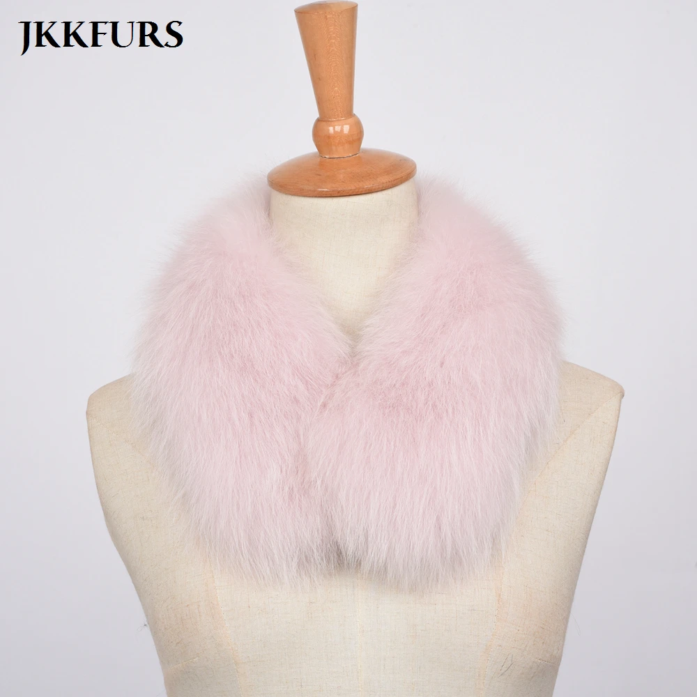 Женский шарф из натурального Лисьего меха, натуральный пушистый меховой воротник, модные стильные шали, зимний теплый шарф высокого качества S7451