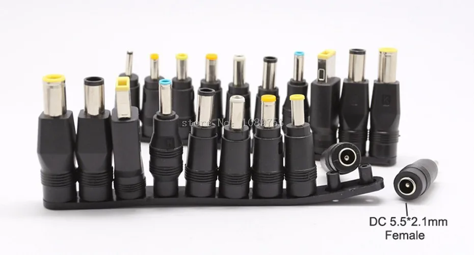 10pcs/Set 5.5x2.1mm Multi type Male Jack for DC Plugs for AC Power Adapter Computer Cables