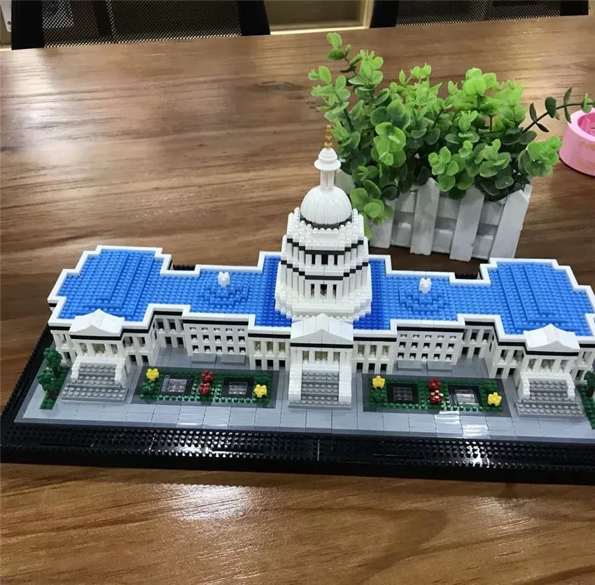 

Balody Popular World Famous Architecture Capitol Congress Model Micro Building Mini Diamond DIY House Blocks 3D Assembly Toy
