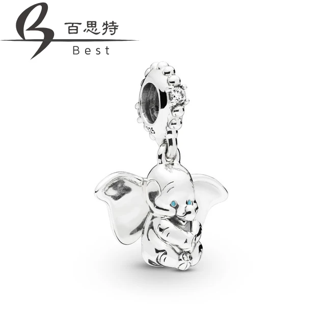 

BEST 100% 925 Sterling Silver New 2019 Spring 797849CZ DUMBO DANGLE CHARM Fit DIY Bracelet Necklace Fashion Jewelry Gift