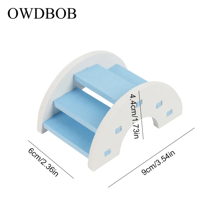 OWDBOB хомяк Радужный мост забавные игрушки для животных Деревянный мост маленькие животные морская свинка лестница физическая тренировочная Игрушка аксессуары для домашних животных