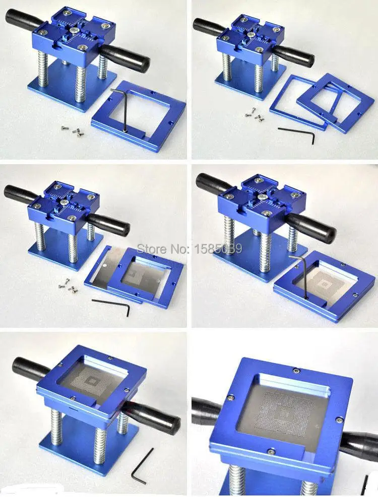 Лучшее качество реболлинг bga станция с ручкой 90 мм x 90 мм трафареты Чип Держатель для форм джиг